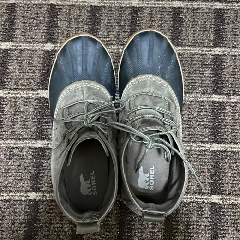 Sorel leather ankle rain boots